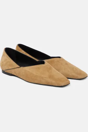 Totême Ballerines The Everyday Flat en daim