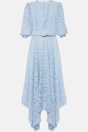 Costarellos Robe midi asymétrique à fleurs
