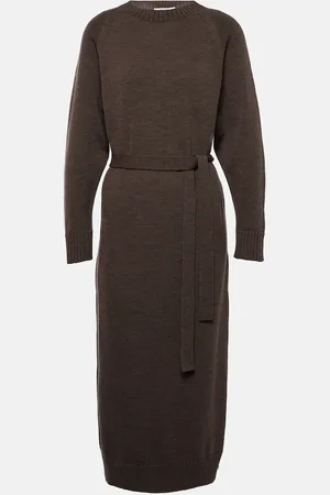 Max Mara Robe midi en laine vierge