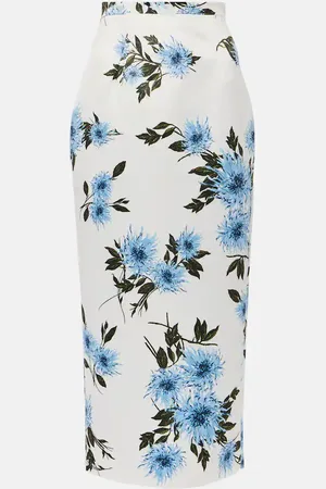 EMILIA WICKSTEAD Jupe midi Lorelei à fleurs