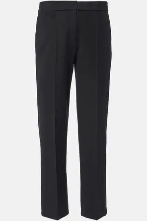 Max Mara Pantalon droit Zemira en coton mélangé