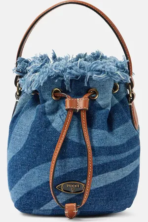 Puccini Sac seau Marmo Small en jean