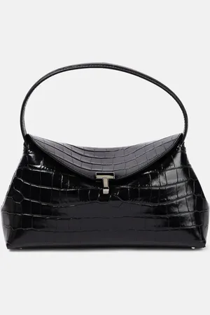 Totême Sac T-Lock en cuir embossé