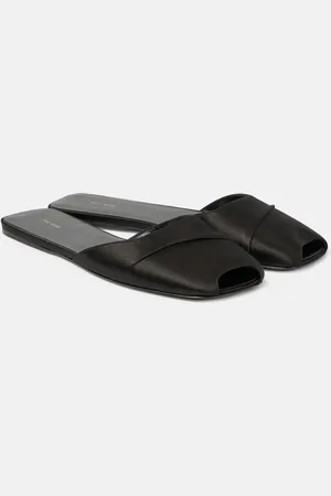 The Row Mules Milla en satin