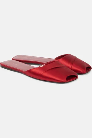 The Row Mules Milla en satin