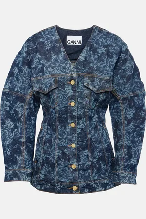 Ganni Veste imprimée en jean