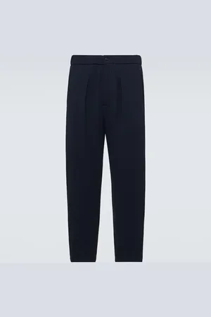Giorgio Armani Pantalon droit en laine mélangée
