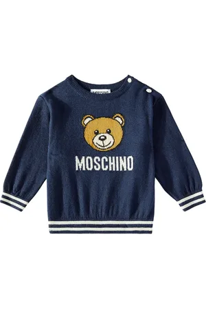 Moschino Bébé – Pull Teddy Bear en coton et laine