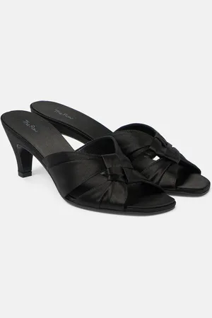 The Row Mules Soft Knot 65 en satin
