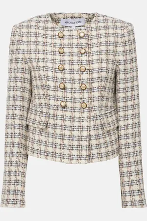 VERONICA BEARD Veste Bentley en tweed à carreaux