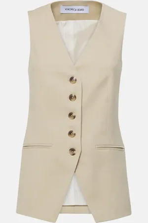 VERONICA BEARD Veste sans manches Liff en lin mélangé