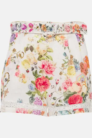 Camilla Short Sew Yesterday en lin à fleurs