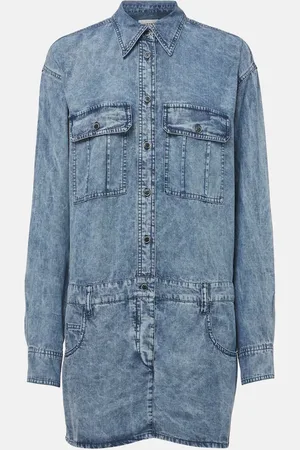 Marant Etoile Robe chemise Palvina en jean