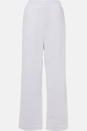 Alaïa Alaïa Pantalon droit à taille basse en coton