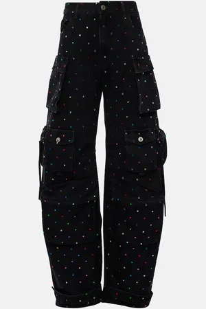 The Attico Jean cargo Fern à taille haute