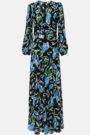 Diane von Furstenberg Robe longue Seline à fleurs