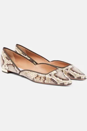 Aquazzura Ballerines Maya Flay en cuir