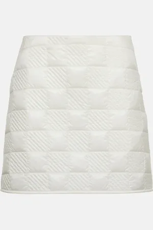 Moncler Mini-jupe matelassée à logo