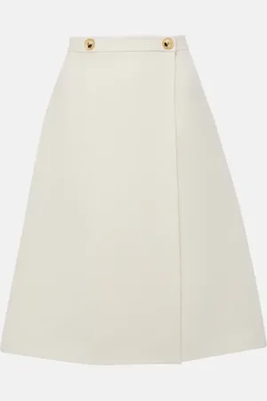 VALENTINO Jupe midi en crêpe