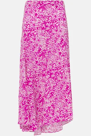 Isabel Marant Jupe longue Hortensia en soie mélangée