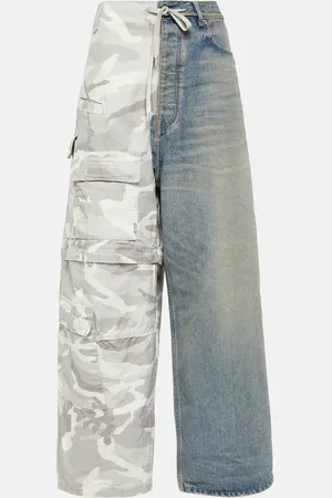 Balenciaga Pantalon cargo en coton et denim