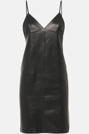 Saint Laurent Robe en cuir