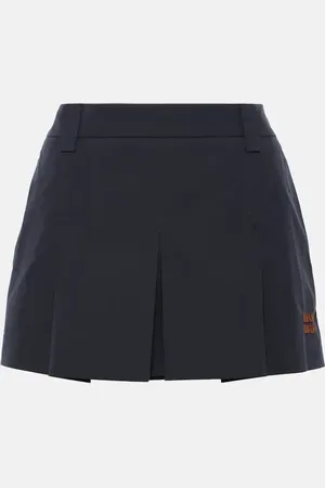 Miu Miu Mini-jupe en coton mélangé