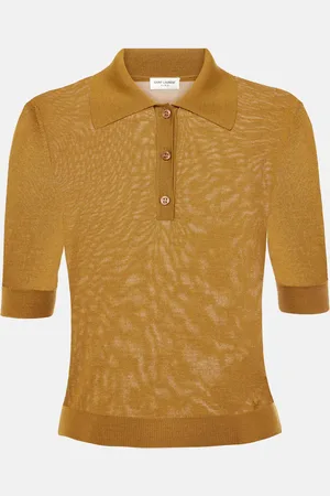 Saint Laurent Polo en cachemire, laine et soie