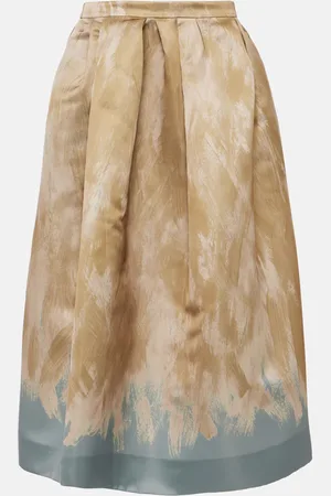 DRIES VAN NOTEN Jupe midi imprimée