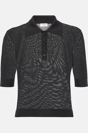 Saint Laurent Polo en cachemire, laine et soie