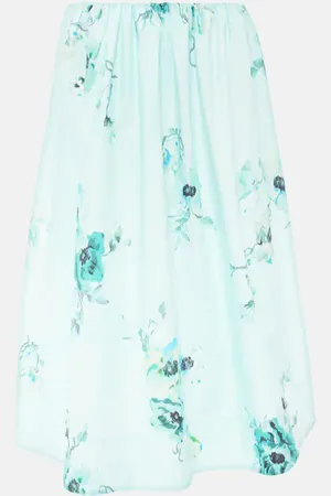 ZIMMERMANN Jupe midi Lightburst en coton à fleurs