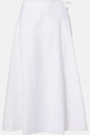 The Row Jupe midi Fleur en coton