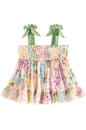 ZIMMERMANN Top Halliday en coton à fleurs