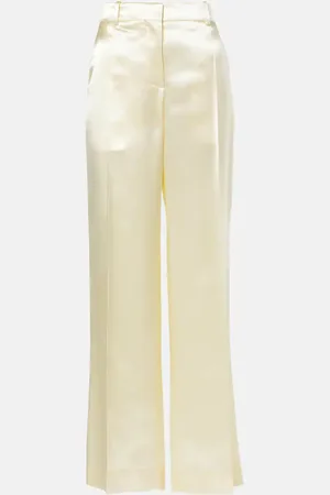 The Row Pantalon ample Encore en satin