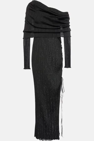Alaïa Alaïa Robe midi à encolure bardot