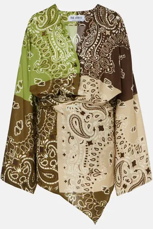 The Attico Robe Bandana en coton