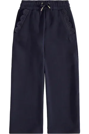 Chloé Chloé Kids Pantalon de survêtement en coton à logo