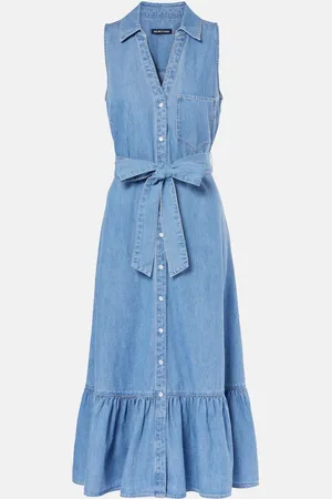VERONICA BEARD Robe midi Edwina en jean