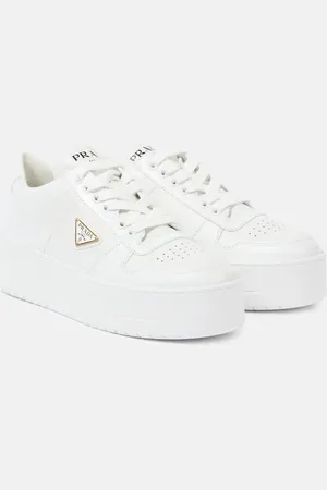 Prada Baskets Downtown Bold en cuir