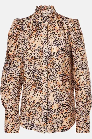 Isabel Marant Blouse Lamia à motif léopard