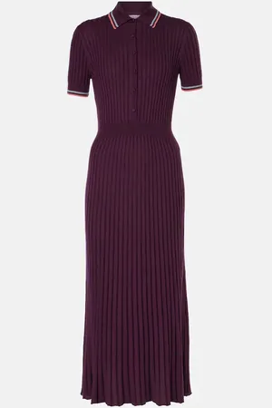 GABRIELA HEARST Robe midi Eyot en cachemire et soie