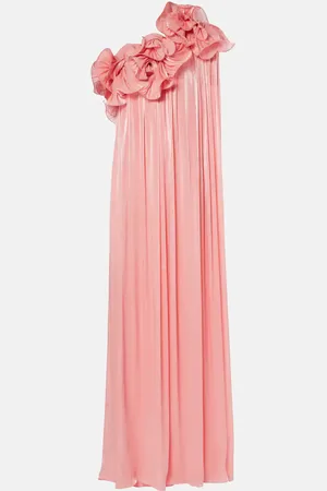 Costarellos Robe longue Charmain asymétrique
