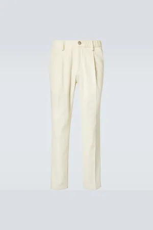 HERNO Pantalon slim en coton et cachemire