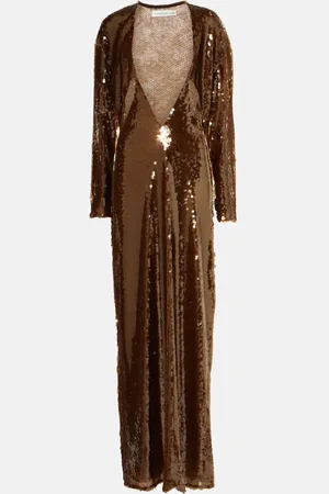 CHRISTOPHER ESBER Robe longue Triquetra à sequins
