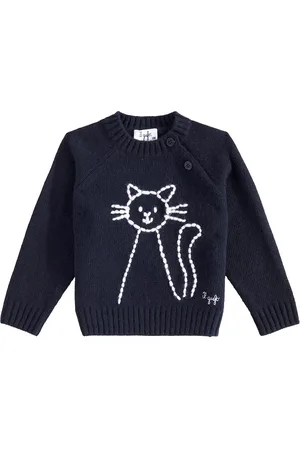 Il gufo Bébé – Pull en laine vierge