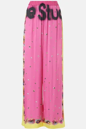Acne Studios Pantalon ample imprimé à logo