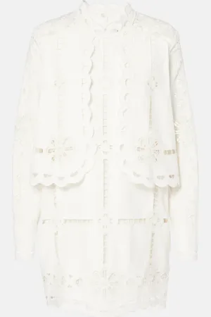 Isabel Marant Robe Praline brodée en coton