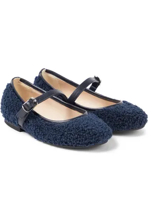 Il gufo Ballerines en shearling synthétique