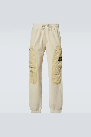 Stone Island Pantalon de survêtement Compass en coton mélangé