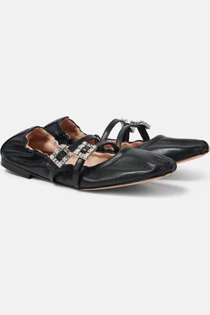 Roger Vivier Ballerines en cuir à ornements